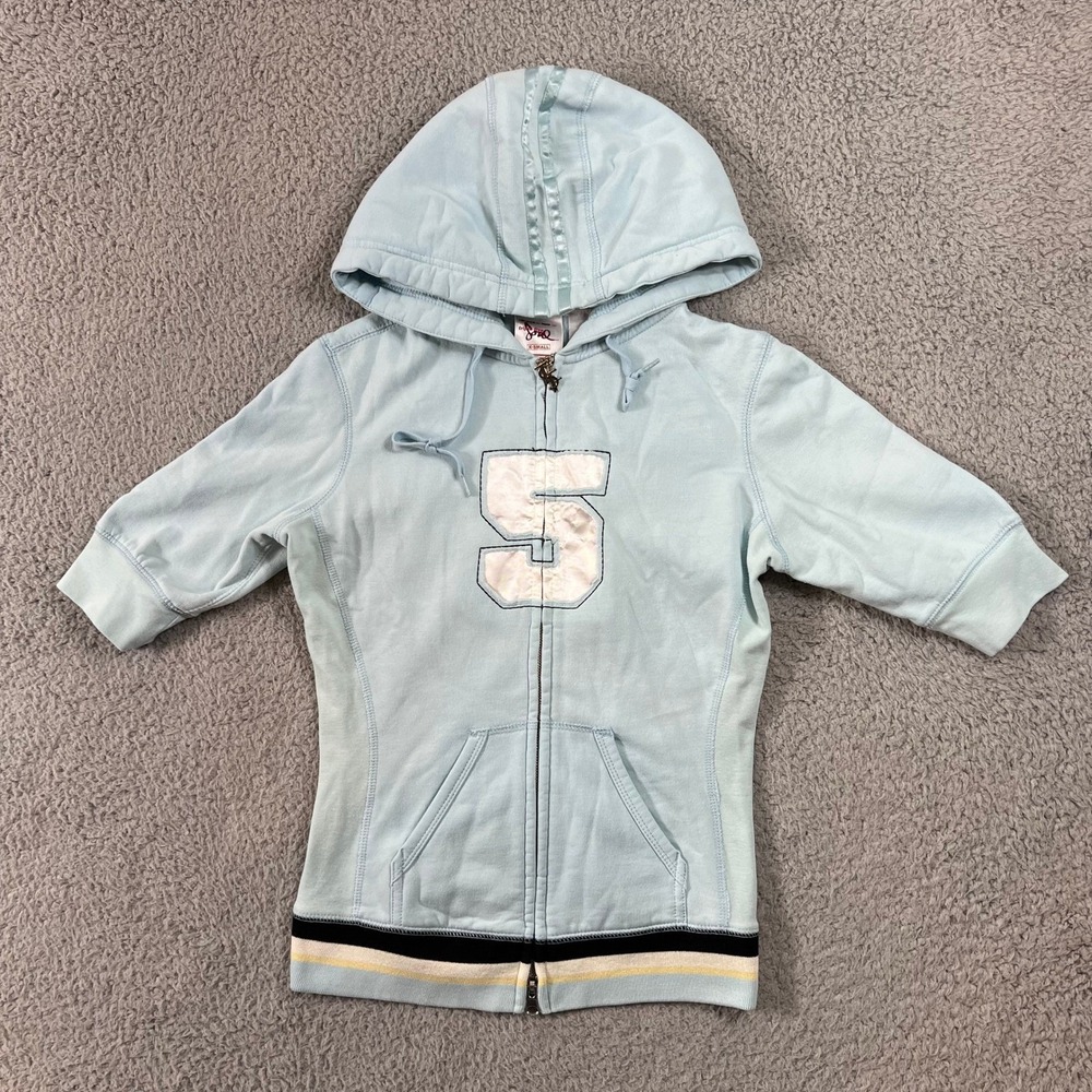 555Soul Light Blue Cropped Hoodie &‎ Pants Set Women's XS Athletic Tracksuit NWT